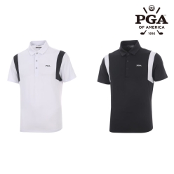 PGA 남성 암홀 포인트 반팔 PK 티셔츠 PGMTS42303