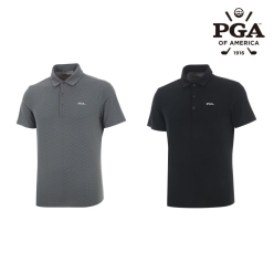 PGA 남성 멀티 엠보패턴 반팔 PK 티셔츠 PGMTS42308