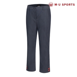 MU 스포츠 여성 데님라이크 자수 포인트 팬츠 MU21322SL07