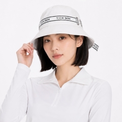 테크스킨 여성 리본 버킷햇