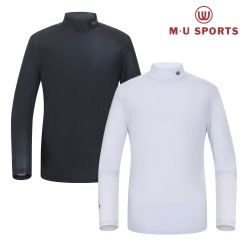 MU 스포츠 남성 패턴 냉감 터틀넥 티셔츠 MU22322PL52