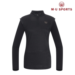 MU 스포츠 여성 훌 절개 냉감 소매 티셔츠 MU22322TL01