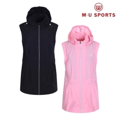 MU 스포츠 여성 중힙 기장 홑겹 베스트&nbsp;MU23322VF01