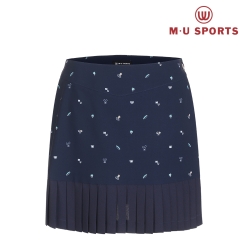 MU 스포츠 여성 밑단 플리츠 스커트&nbsp;MU22322SC08
