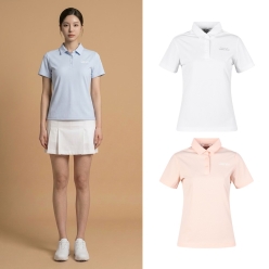 테디베어 여성 빗살무늬 쟈가드 카라 반팔 티셔츠 TBFTS62006