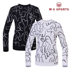 MU 스포츠 여성 드로잉 뮤 전판 맨투맨 MU21522PL03