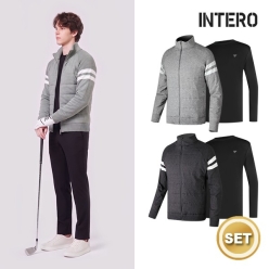 인테로 골프 남성 방풍니트 자켓+이너웨어 (IWNA/XWKB)