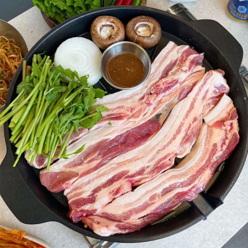 제주 흑돼지 오겹살 앞다리 뼈삼겹살