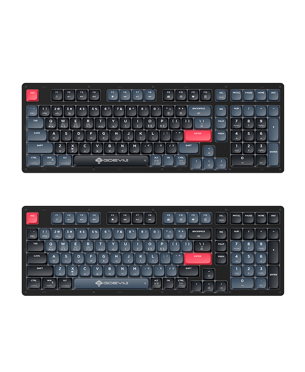 GDEVIL G912L CRUISE 트리플 모드 로우-프로파일 기계식 키보드