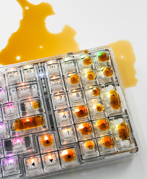 GDEVIL G819MT TCOM 게이트론 마그네틱 스위치 투명 기계식 키보드