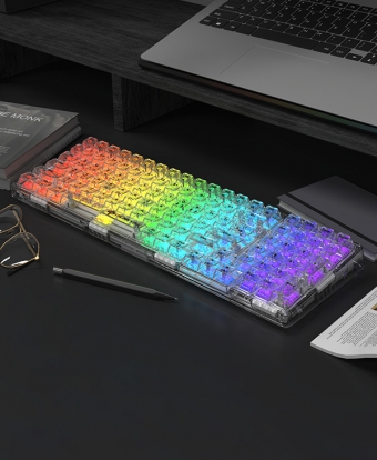 GDEVIL G819MT TCOM 게이트론 마그네틱 스위치 투명 기계식 키보드