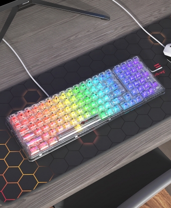 GDEVIL G819MT TCOM 게이트론 마그네틱 스위치 투명 기계식 키보드