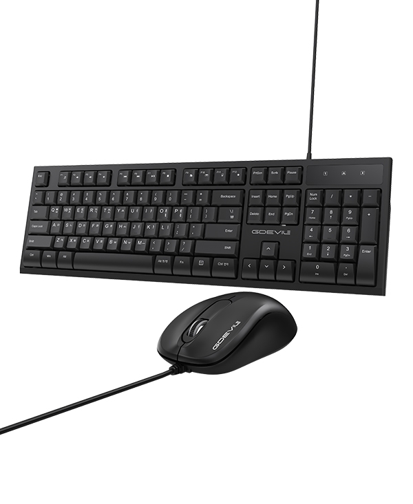 GDEVIL MK300 유선 키보드&마우스 세트