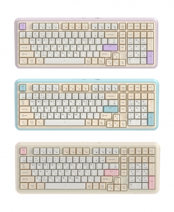 GDEVIL G812 METEOR 파스텔 풀 핫스왑 개스킷 게이밍 기계식 키보드