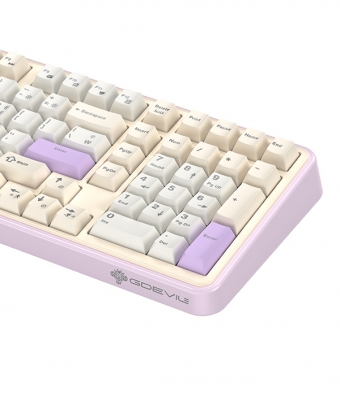 GDEVIL G812 METEOR 파스텔 풀 핫스왑 개스킷 게이밍 기계식 키보드