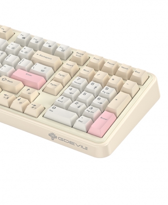 GDEVIL G812 METEOR 파스텔 풀 핫스왑 개스킷 게이밍 기계식 키보드