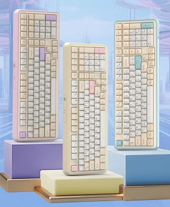 GDEVIL G812 METEOR 파스텔 풀 핫스왑 개스킷 게이밍 기계식 키보드