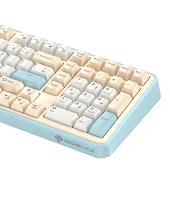 GDEVIL G812 METEOR 파스텔 풀 핫스왑 개스킷 게이밍 기계식 키보드