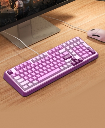 GDEVIL G812 METEOR 리미티드 풀 핫스왑 와인 퍼플 기계식 키보드