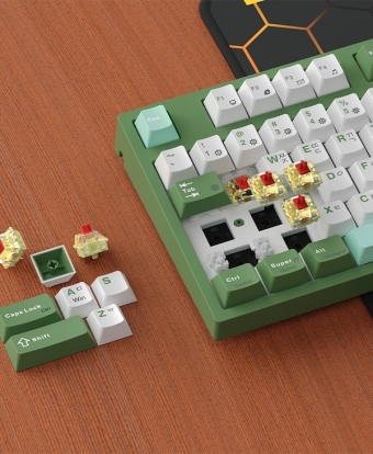 GDEVIL G915 PRINCE 저소음 체리 MX 적축 게이밍 기계식 키보드