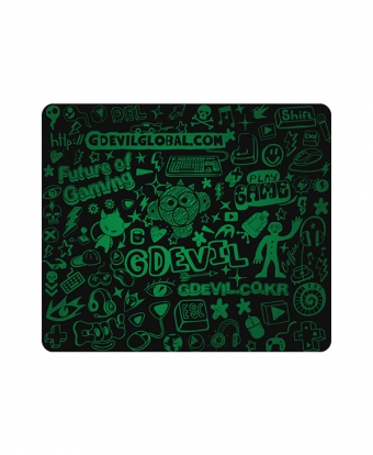GDEVIL GP350 ULTRA PAD 야광 강화유리 마우스패드