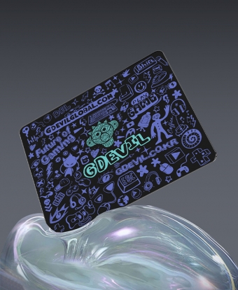 GDEVIL GP350 ULTRA PAD 야광 강화유리 마우스패드