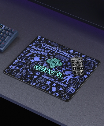 GDEVIL GP350 ULTRA PAD 야광 강화유리 마우스패드
