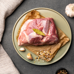 지리산산골흑돼지 - 지리산흑돼지 미박 앞다리살 (원물)