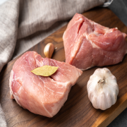 지리산산골흑돼지 - 지리산흑돼지 무지방 뒷다리살 3kg / 5kg (세절육)