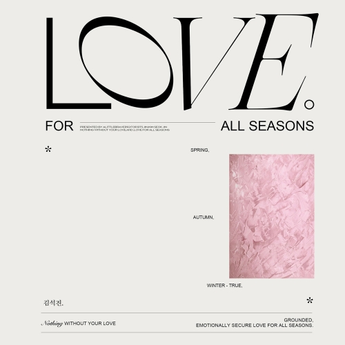 BTS Jin LOVE FOR ALL SEASONS 写真集 トレカ Love for all seasons _ 2025 Happy Jin Day project ALB's 5th
