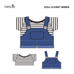 [ETC] 10cm 인형옷 | 오버롤 세트