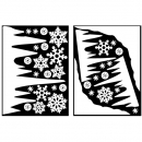 크리스마스  눈꽃스티커 _ GD-600 (2장세트)