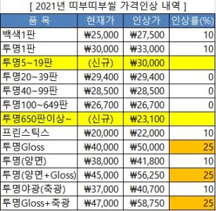 띠부띠부씰제작 주문형
