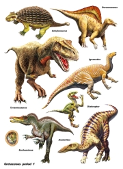 메가띠부씰 공룡 - 쥬라기판, 백악기판