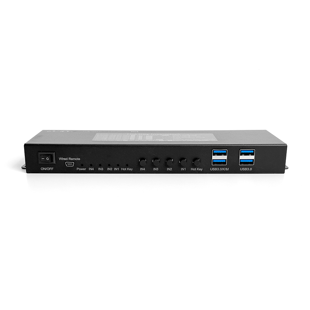이지넷 CCTV 부자재 4-1 USB HDMI KVM 선택기 NEXT-7204KVM-4K