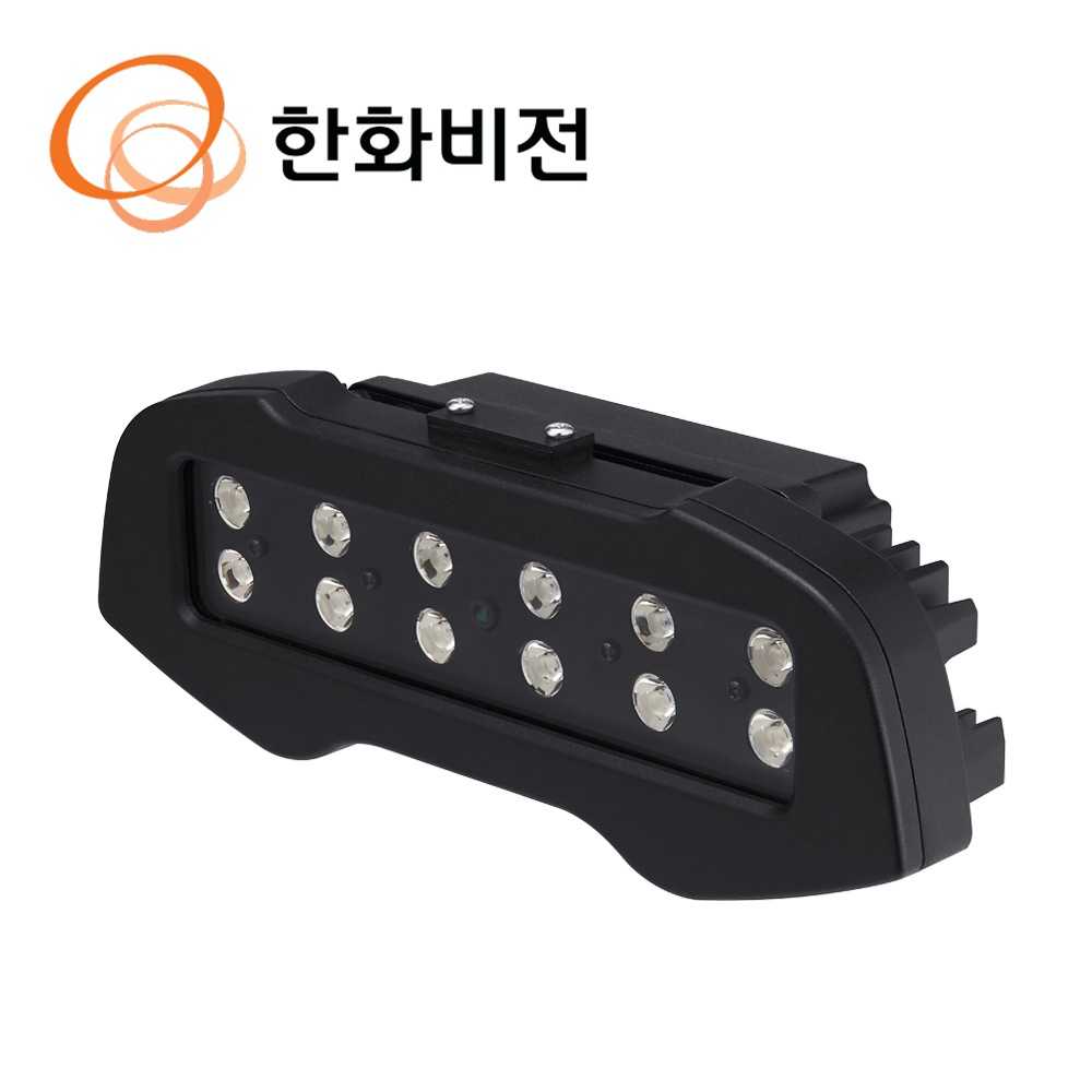한화 CCTV 부자재 12구 방사각 25도 최대거리 100M IR 투광기 SPI-1225