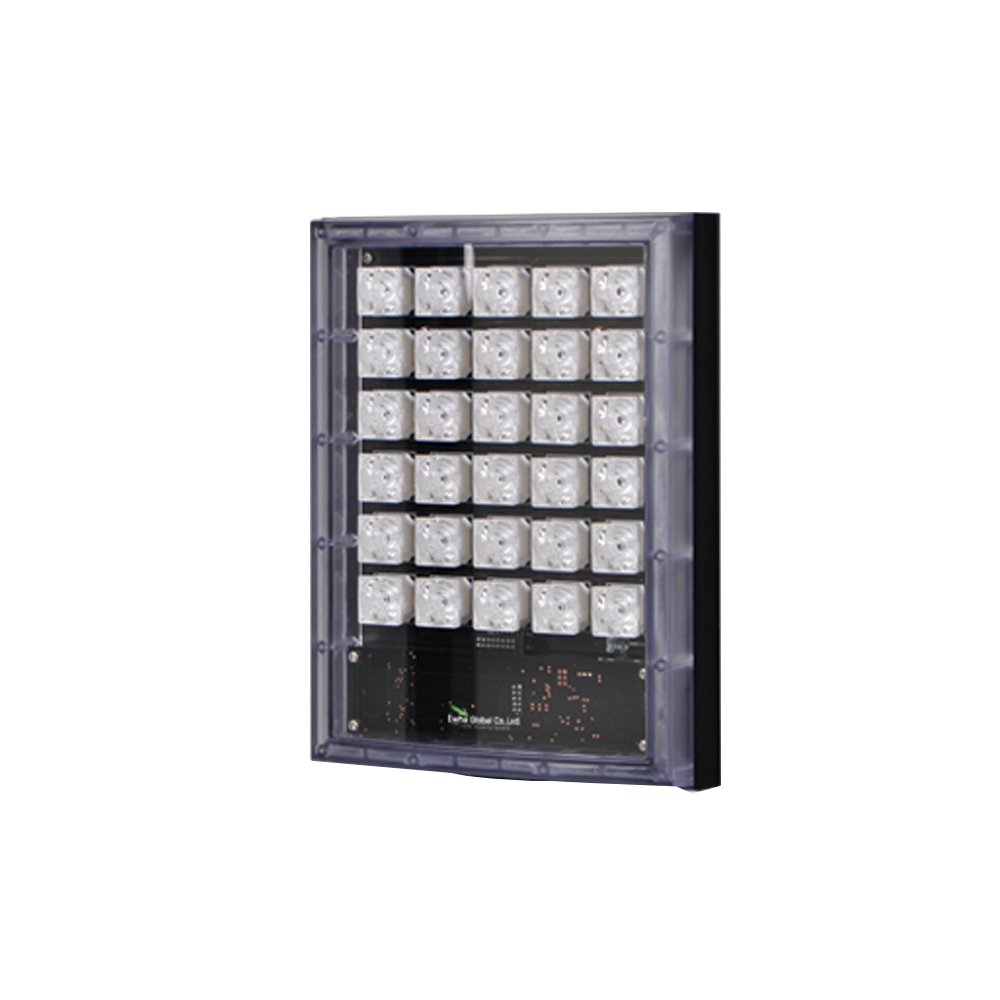 이화글로벌 CCTV 부자재 각도 60도 200M 화이트 LED 서치라이트 PW-3000S