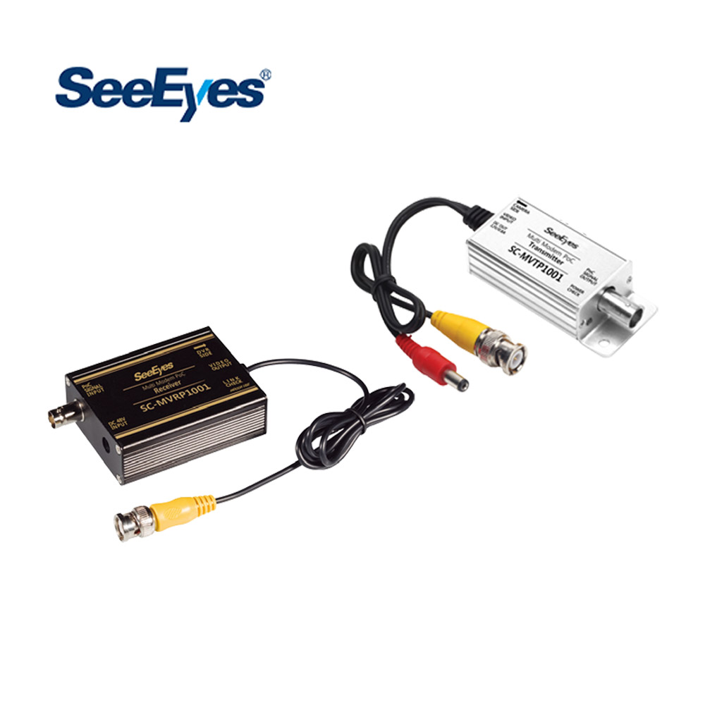 씨아이즈 CCTV 부자재 1채널 영상+전원 중첩세트 전송기 SC-MVCP1001