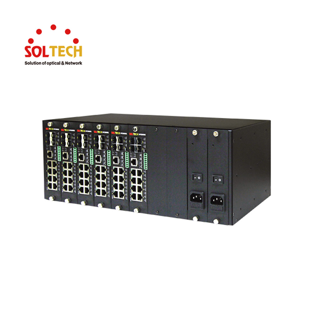 솔텍 4U 8슬롯 산업용 스위치 집합형 샤시 SFC8000G-4U