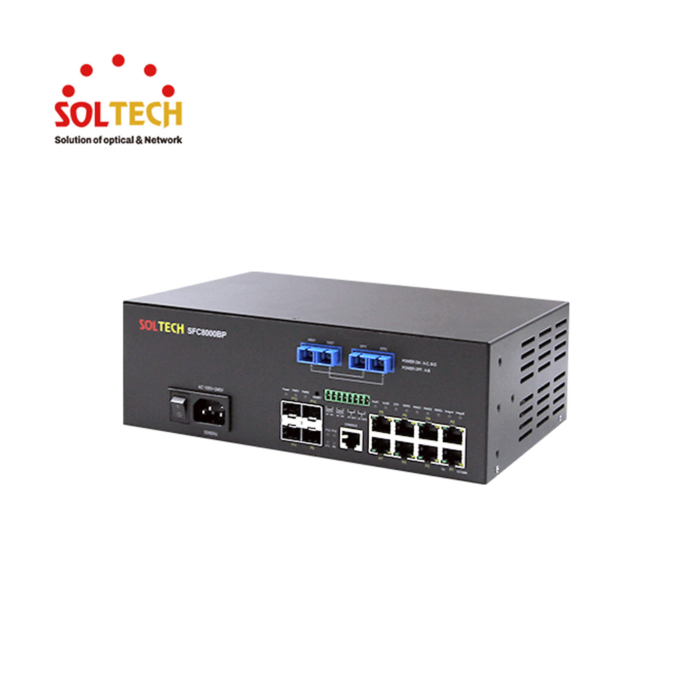솔텍 L2 1G 8포트 + 1G SFP 2슬롯 + 2.5G SFP 2슬롯 산업용 스위치허브 SFC800BP(2/2)