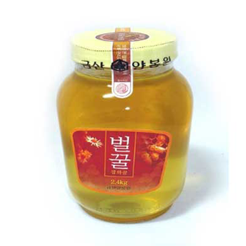 금산양봉원 잡화 벌꿀 2.4kg 한국양봉협회 품질보증