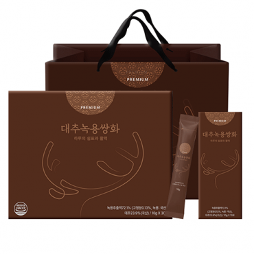 구록원 대추 녹용 쌍화차 스틱 진액 엑기스 10g 30포 선물세트