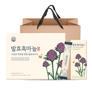 구록원 발효 흑마늘 스틱 진액 엑기스 10g 30포 선물세트