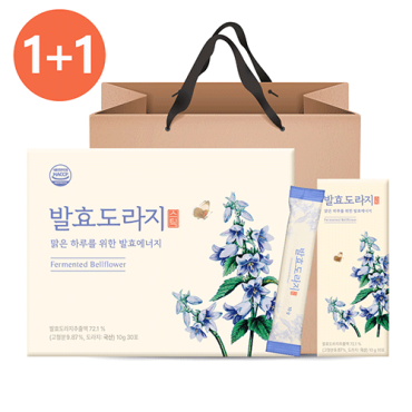 추석 1+1 구록원 발효 흑도라지청 진액 스틱 선물세트 10g 30포