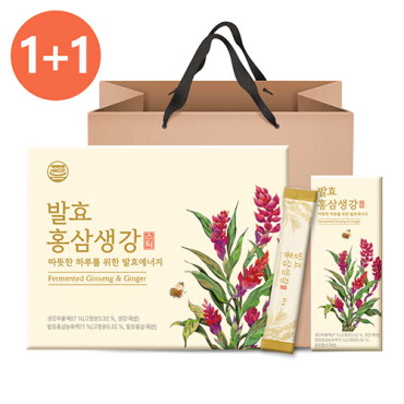 추석 1+1 구록원 발효홍삼 생강진액 스틱 선물세트 (10g 30포)