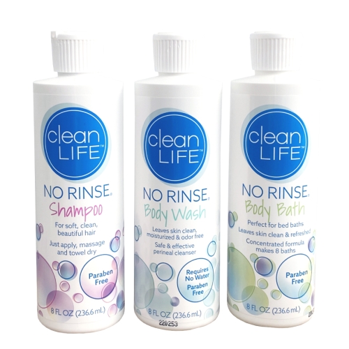 노린스 샴푸 바디워시 바디바스 236.6ml 따로 헹굴필요 없는 간편한 목욕용품 환자용폼클렌징환자용비누 입원준비물 환자간병용품