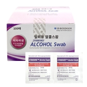 에스디 알콜스왑(100매입) 개별포장 알콜솜 에스디알코올솜 100매