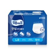 미래생활 잘풀리는집 르웨이 플러스 안심 언더웨어 대형 10매 남여공용 성인용기저귀 성인기저귀 입는기저귀 팬티형기저귀