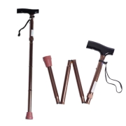 웰비 지팡이 3단접이식 노인지팡이 보행보조용품 일자지팡이 접이식지팡이 높이조절가능