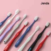 Jenda 젠다 칫솔 12개 (색상랜덤) 부드러운 항균 이중미세모 잇몸 작은치아 오리지널/콤팩트 국내제조